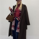 cappotto foderato con cintura sweet